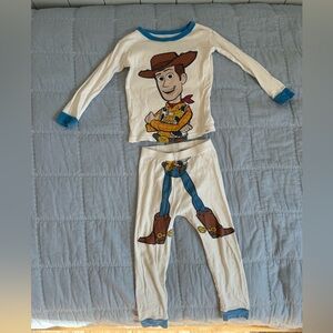 GAP Pixar Woody Pajama Set - White and Blue